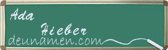 Ada Hieber Visitenkarte